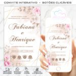 Convite Interativo Casamento Floral - Imagem 3