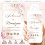 Convite Interativo Casamento Floral - Imagem 4
