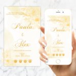 Convite Casamento Interativo Ouro - Imagem 5