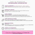 Convite Casamento Interativo Ouro - Imagem 2