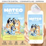 Convite Digital Bluey V01