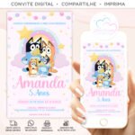 Convite Digital Bluey Menina 01 - TESTANDO