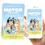 Convite Digital Bluey Menino 01 - TESTANDO - Imagem 2