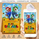 Convite Digital Super Mario Bros e Luigi 02